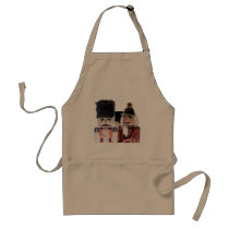 nutcrackers khaki apron