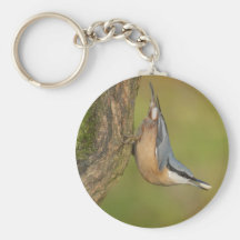 Nuthatch Bird Keychain