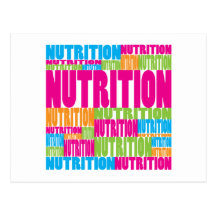 Nutrition colorée cartes postales