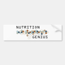 Nutrition Genius Bumper Sticker