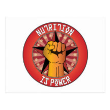 Nutrition Is Power Postcards