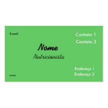 Nutrition kiwi modèle de carte de visite