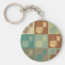Nutrition Pop Art Keychain