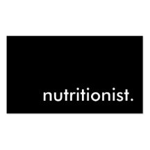 nutritionniste modèle de carte de visite