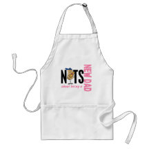 Nuts About Being A New Dad 1 (Pink) Aprons