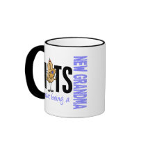 Nuts About Being A New Grandma 1 Blue Coffee Mug