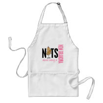 Nuts About Being A New Grandma 1 Pink Apron