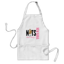 Nuts About Being A New Nana 1 Pink Apron