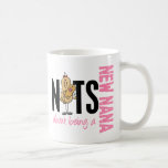 Nuts About Being A New Nana 1 Pink Mug