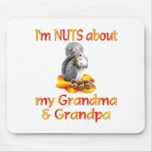 Nuts about Grandma & Grandpa Mouse Pads