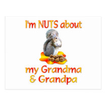 Nuts about Grandma & Grandpa postcards