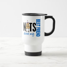 Nuts About My Best Friend 1 Blue Coffee Mug