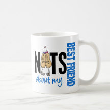 Nuts About My Best Friend 1 Blue Mugs