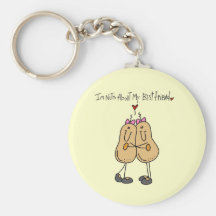 Nuts About My Best Friend T-shirts and Gifts Keychains