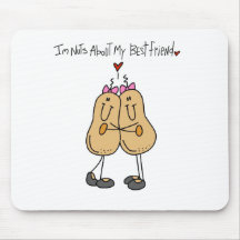 Nuts About My Best Friend T-shirts and Gifts Mouse Pads