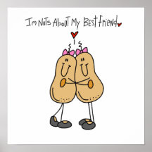Nuts About My Best Friend T-shirts and Gifts Print