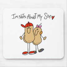 Nuts About My Son T-shirts and Gifts Mouse Pads
