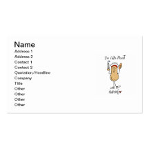 Nuts About Nursing T-shirts and Gifts Business Cards