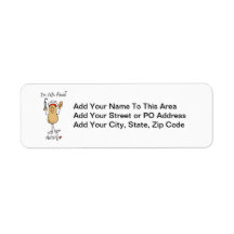 Nuts About Nursing T-shirts and Gifts Return Address Label