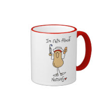 Nuts About Nursing T-shirts and Gifts Mugs