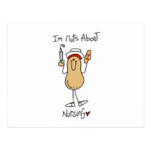Nuts About Nursing T-shirts and Gifts Postcard