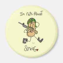 Nuts About Serving T-shirts and Gifts Refrigerator Magnet