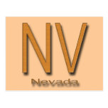 NV Nevada wood Post Card