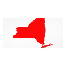 NY a Red State Photo Greeting Card