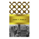 NY City Skyline Empire State Building, WTC BW Business Card Templates