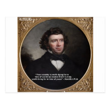 NY Gov Hamilton Fish Wisdom Quote Gifts & Cards Post Cards