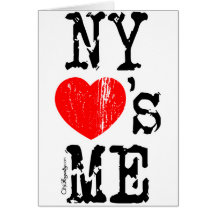 NY Loves Me Greeting Card