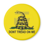 NY Tea - Gadsden Logo Fridge Magnet
