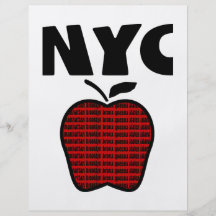 NYC - Big Apple With All 5 Boroughs Custom Flyer
