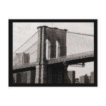 NYC Brooklyn Bridge Closeup Postcards