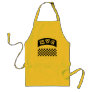 NYC Cutout With Taxi Chequerboard And Banner Aprons