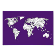 NYC in dark purple Photo Art