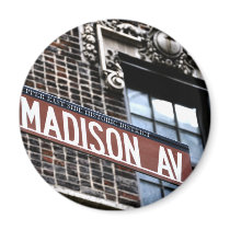 NYC Madison Ave Fridge Magnet
