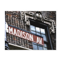 NYC Madison Ave Post Card