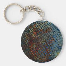 NYC Manhole Cover Key Chain