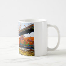 NYC psychédélique : Pont de Brooklyn #1 Mug À Café