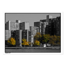 NYC Roosevelt Island Autumn ATC Card Business Card