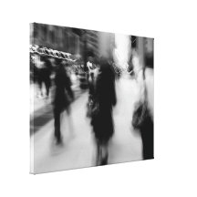 NYC Rush Wrapped Canvas Canvas Print
