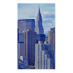 NYC Skyline: Chrysler Building, Met Life B1 Card 2 Business Cards
