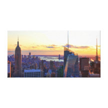 NYC Skyline: ESB, Bank of America, 4 Times Sq 001 Canvas Print
