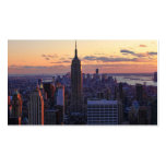 NYC Skyline just before sunset Business Cards