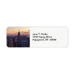 NYC Skyline just before sunset Return Address Label