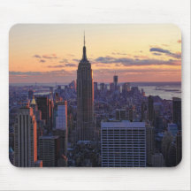 NYC Skyline just before sunset Mousepads