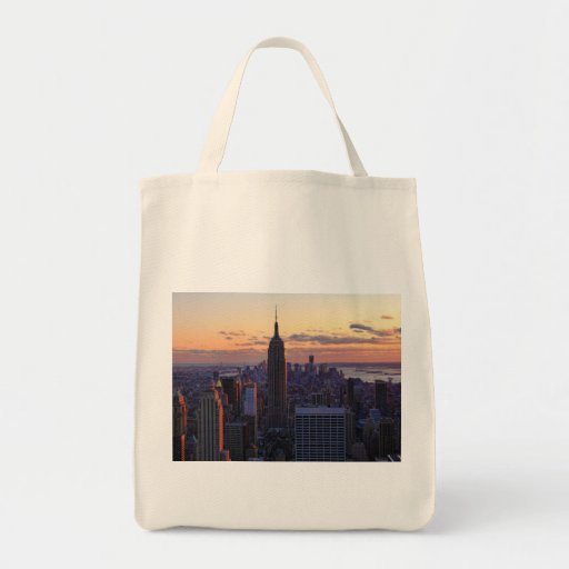 NYC Skyline just before sunset Tote Bag