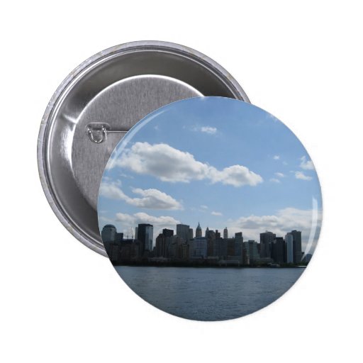 NYC skyline Pinback Buttons