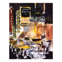 NYC THEATRE DISTRICT INVITATION ~EASY TO CUSTOMIZE